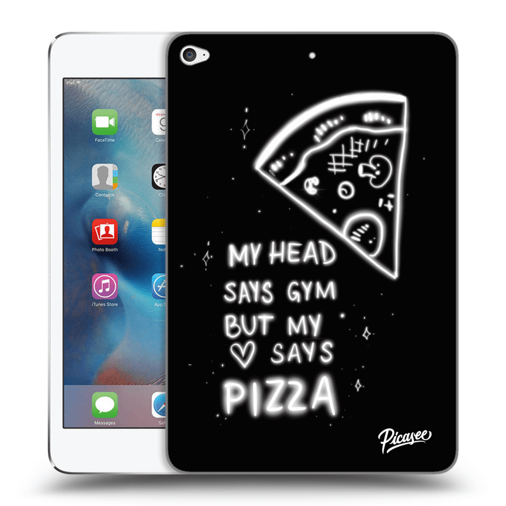 Picasee silikónový čierny obal pre Apple iPad mini 4 - Pizza