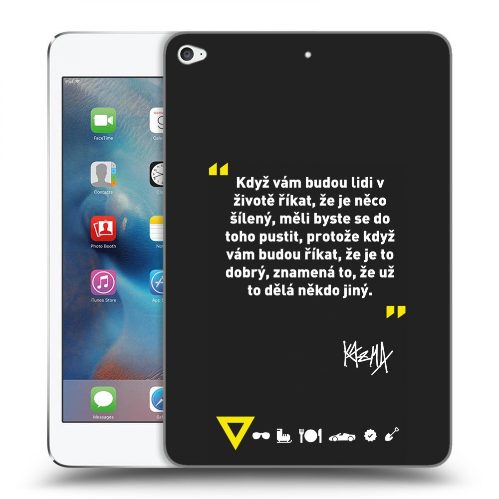 Picasee silikónový čierny obal pre Apple iPad mini 4 - Kazma - MĚLI BYSTE SE DO TOHO PUSTIT
