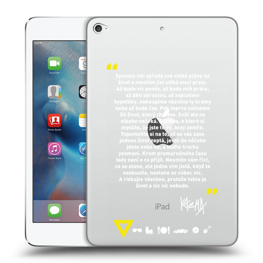 Picasee silikónový prehľadný obal pre Apple iPad mini 4 - Kazma - BUĎTE TROCHU YESMANI