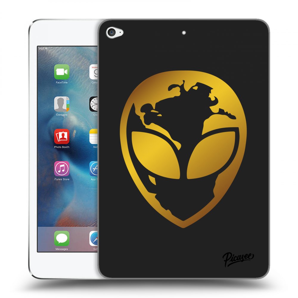 Picasee silikónový čierny obal pre Apple iPad mini 4 - EARTH - Gold Alien 3.0