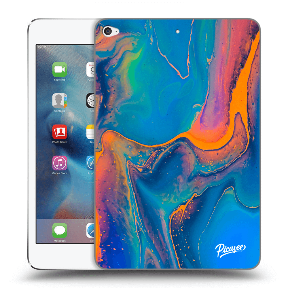 Picasee silikónový čierny obal pre Apple iPad mini 4 - Rainbow