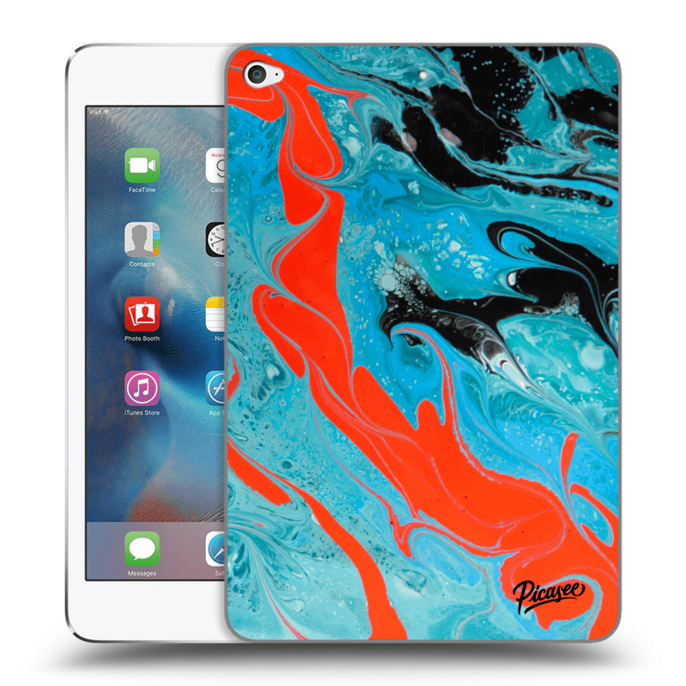 Picasee silikónový čierny obal pre Apple iPad mini 4 - Blue Magma