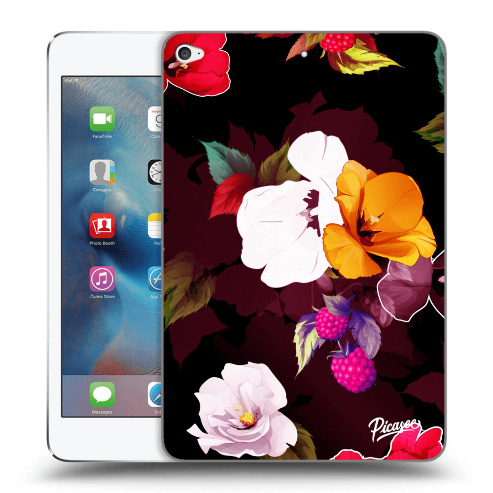 Picasee silikónový prehľadný obal pre Apple iPad mini 4 - Flowers and Berries