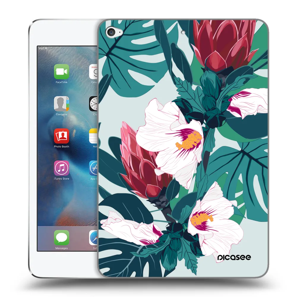 Silikónový prehľadný obal pre Apple iPad mini 4 - Rhododendron