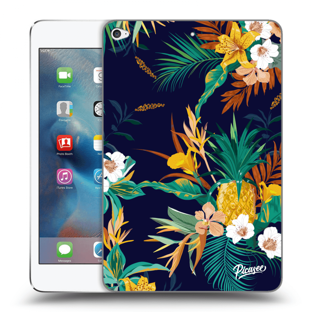 Picasee silikónový čierny obal pre Apple iPad mini 4 - Pineapple Color