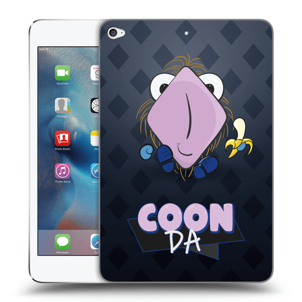 Picasee silikónový prehľadný obal pre Apple iPad mini 4 - COONDA chlupatka - tmavá