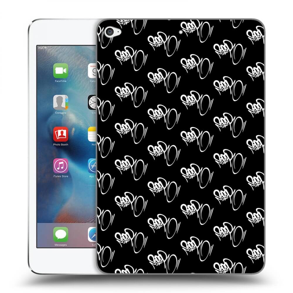 Picasee silikónový čierny obal pre Apple iPad mini 4 - Separ - White On Black