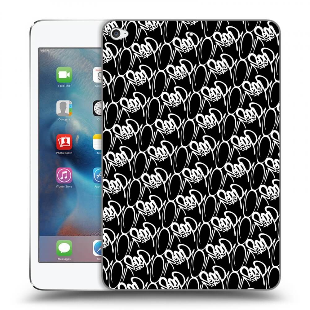 Picasee silikónový čierny obal pre Apple iPad mini 4 - Separ - White On Black 2