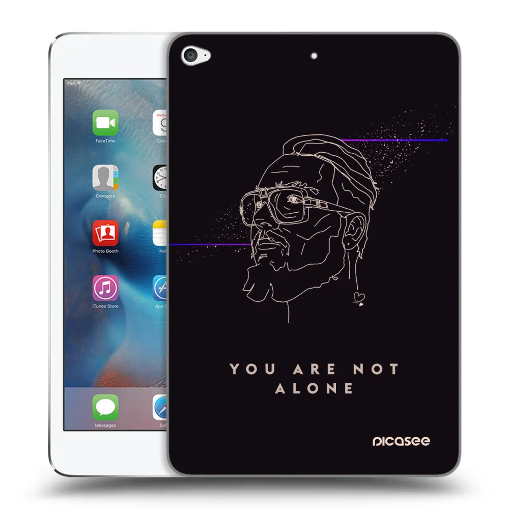 Picasee silikónový prehľadný obal pre Apple iPad mini 4 - You are not alone