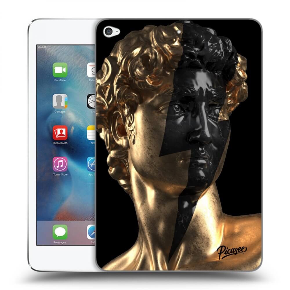 Picasee silikónový čierny obal pre Apple iPad mini 4 - Wildfire - Gold