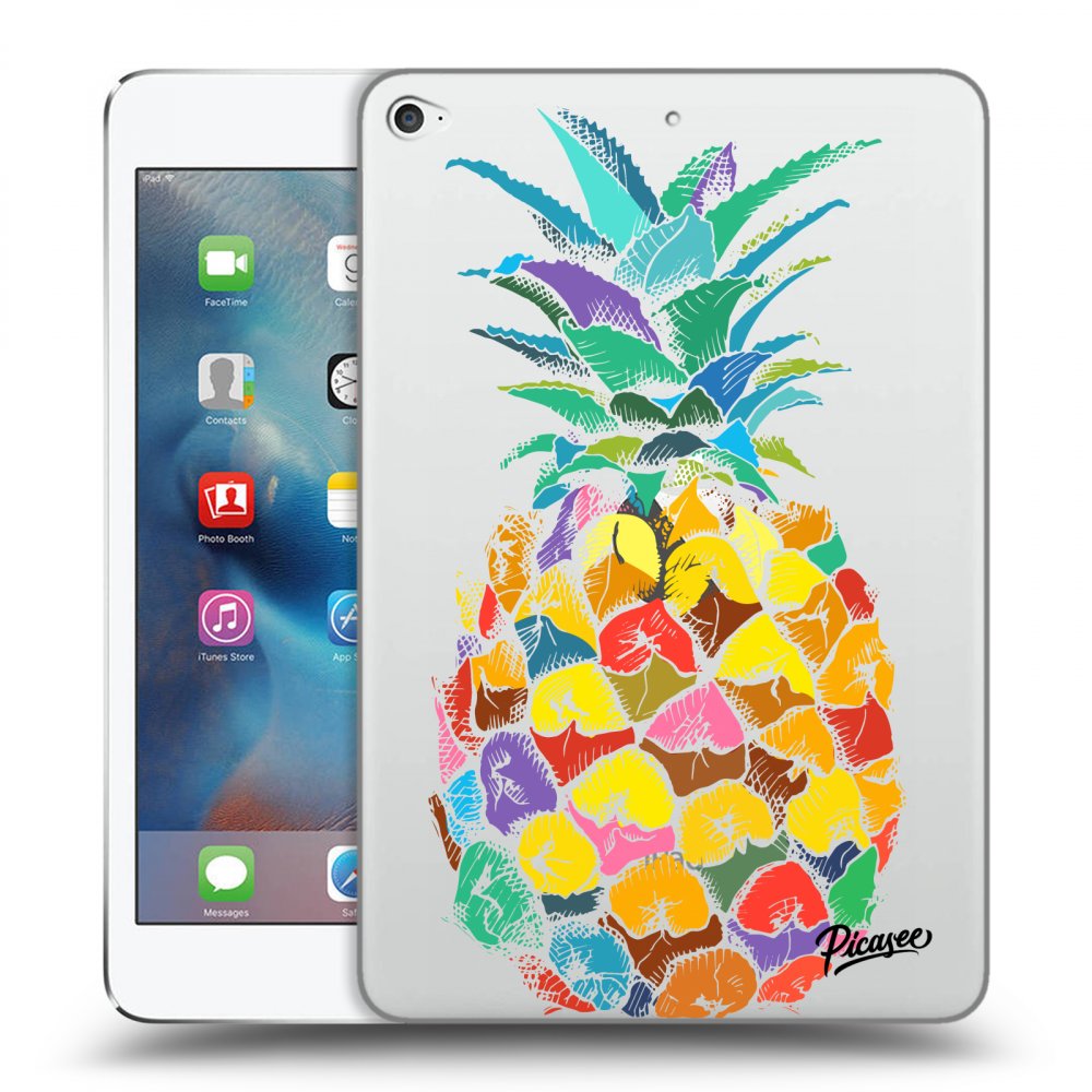Picasee silikónový prehľadný obal pre Apple iPad mini 4 - Pineapple