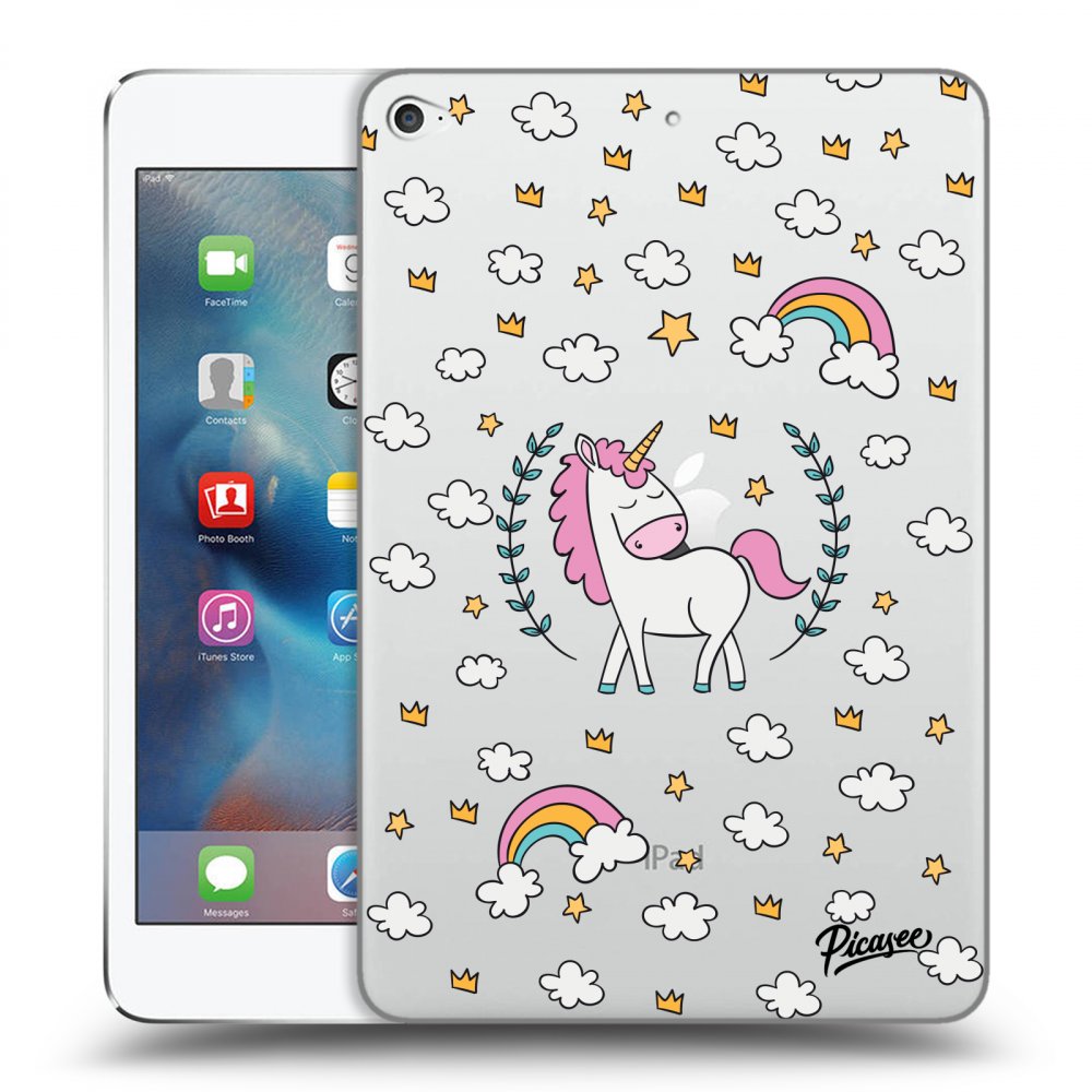 Picasee silikónový prehľadný obal pre Apple iPad mini 4 - Unicorn star heaven