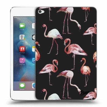 Picasee silikónový čierny obal pre Apple iPad mini 4 - Flamingos