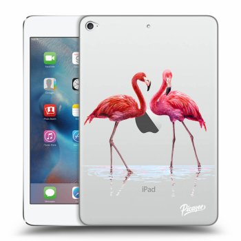 Picasee silikónový prehľadný obal pre Apple iPad mini 4 - Flamingos couple