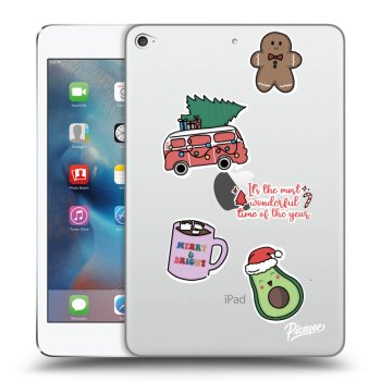 Picasee silikónový prehľadný obal pre Apple iPad mini 4 - Christmas Stickers