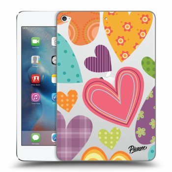 Picasee silikónový prehľadný obal pre Apple iPad mini 4 - Colored heart