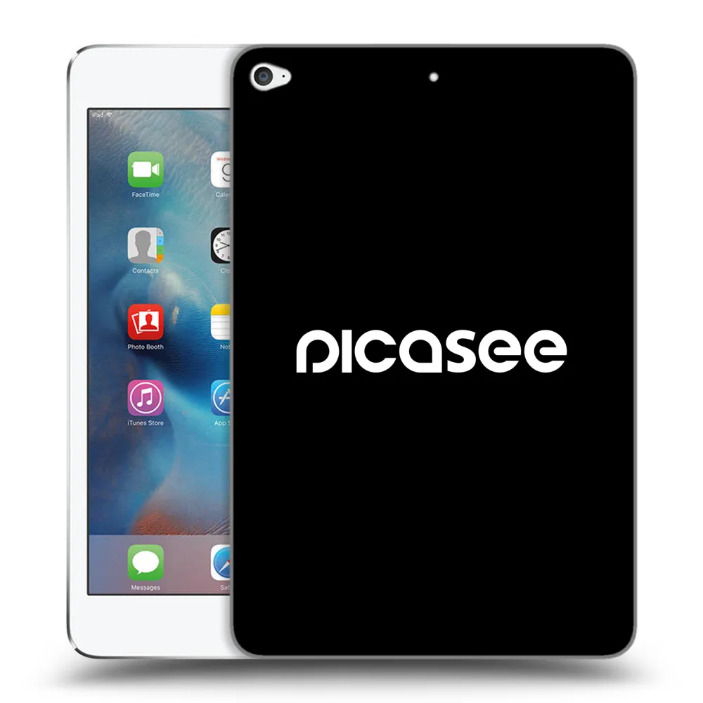Picasee silikónový čierny obal pre Apple iPad mini 4 - Picasee - new logo - white