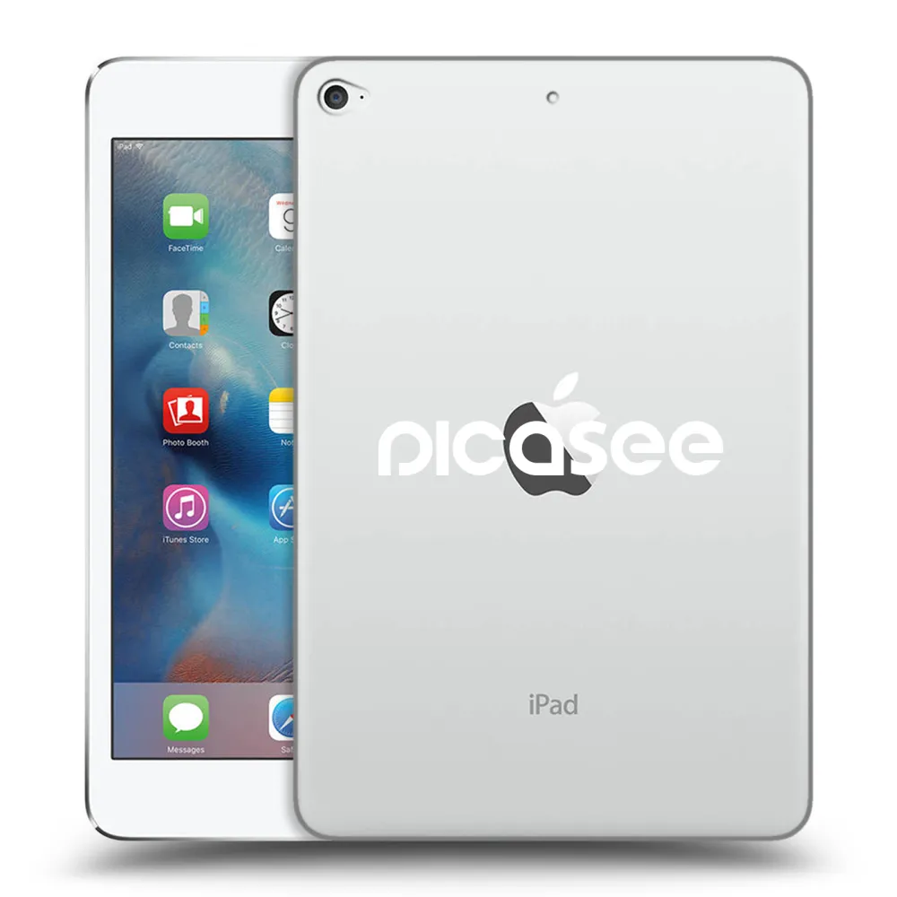 Silikónový prehľadný obal pre Apple iPad mini 4 - Picasee - new logo - white
