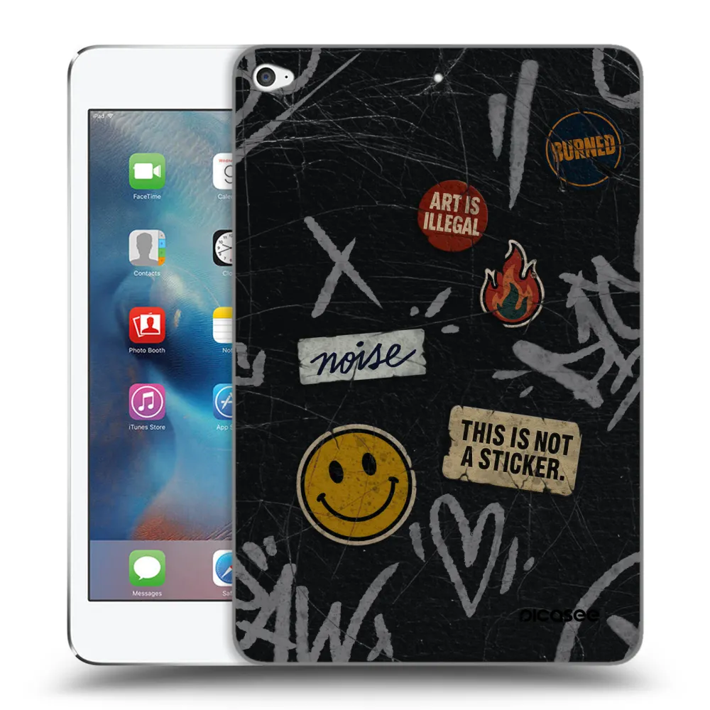 Picasee silikónový prehľadný obal pre Apple iPad mini 4 - STICKERS x TAGS