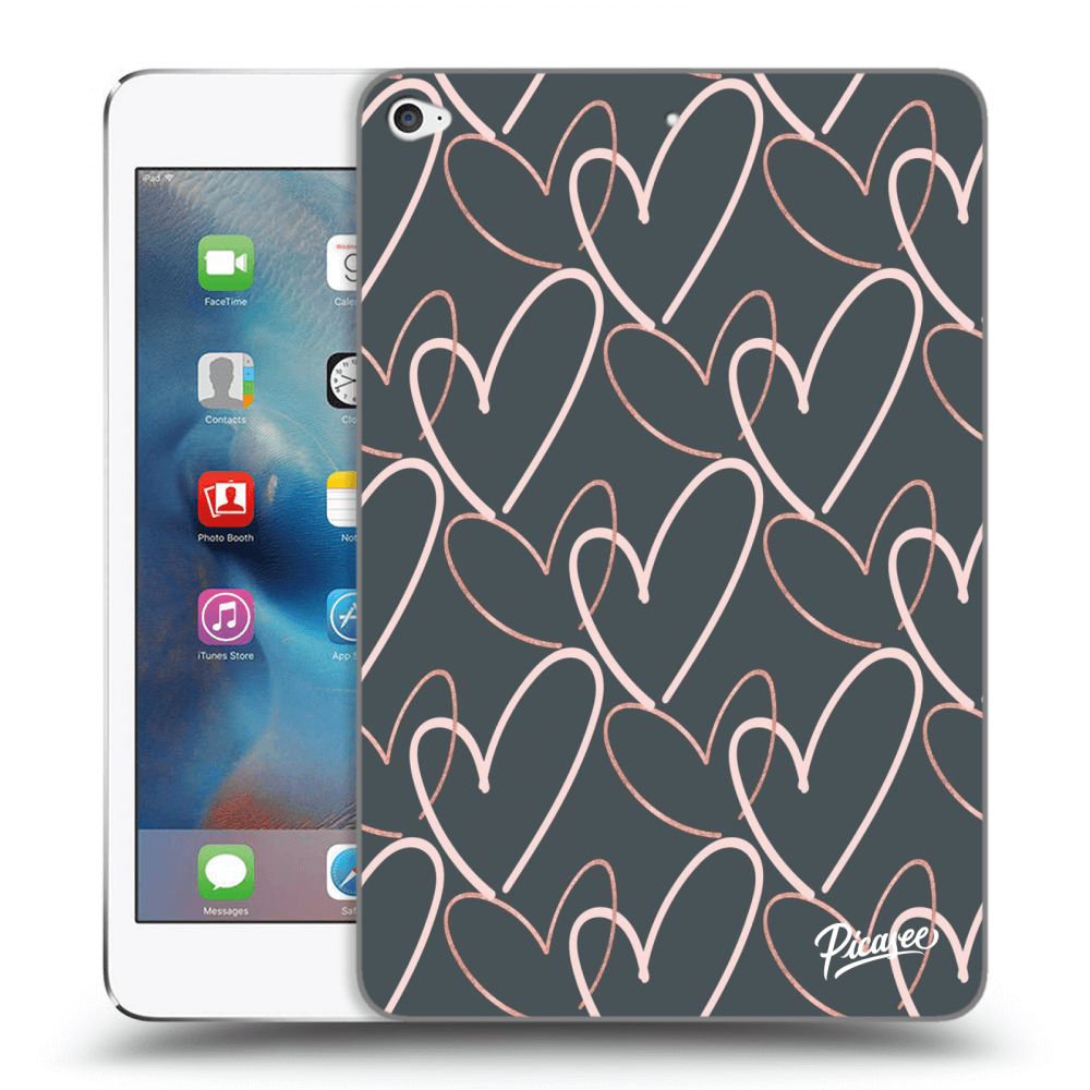 Picasee silikónový čierny obal pre Apple iPad mini 4 - Lots of love