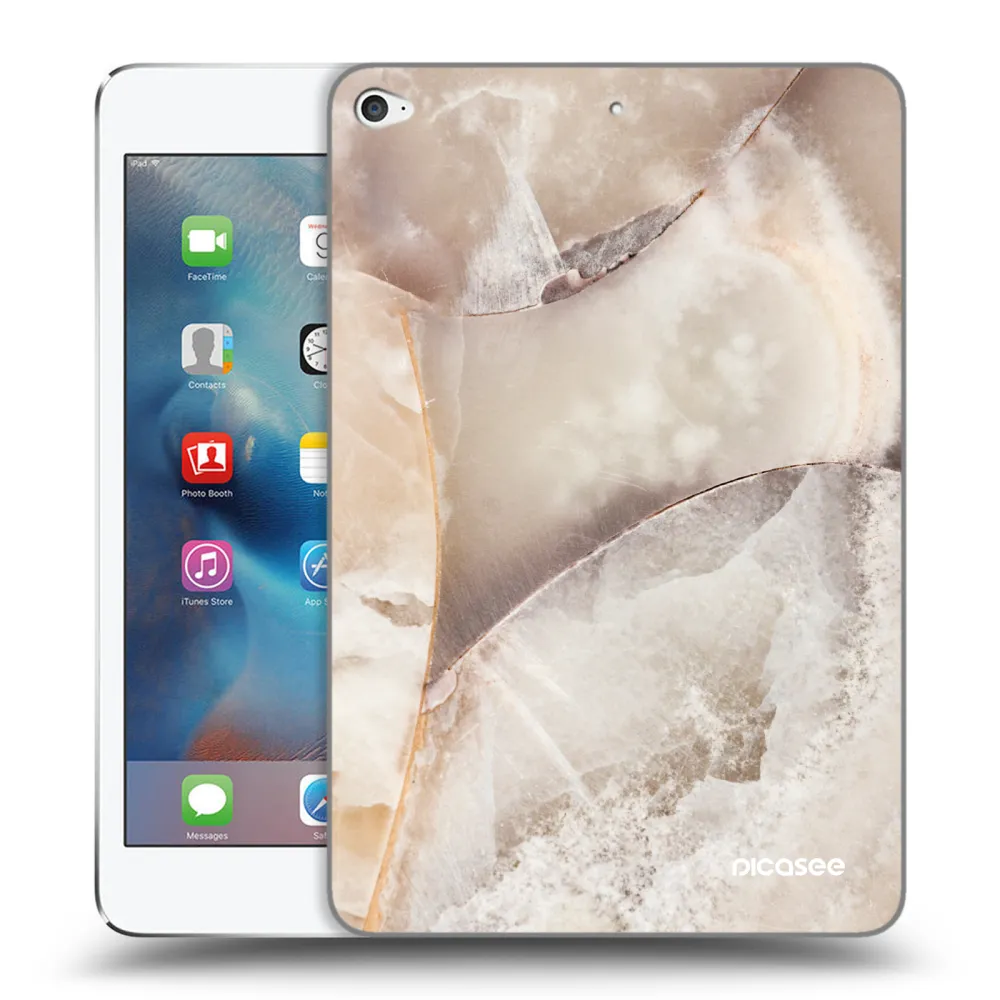 Picasee silikónový prehľadný obal pre Apple iPad mini 4 - Cream marble