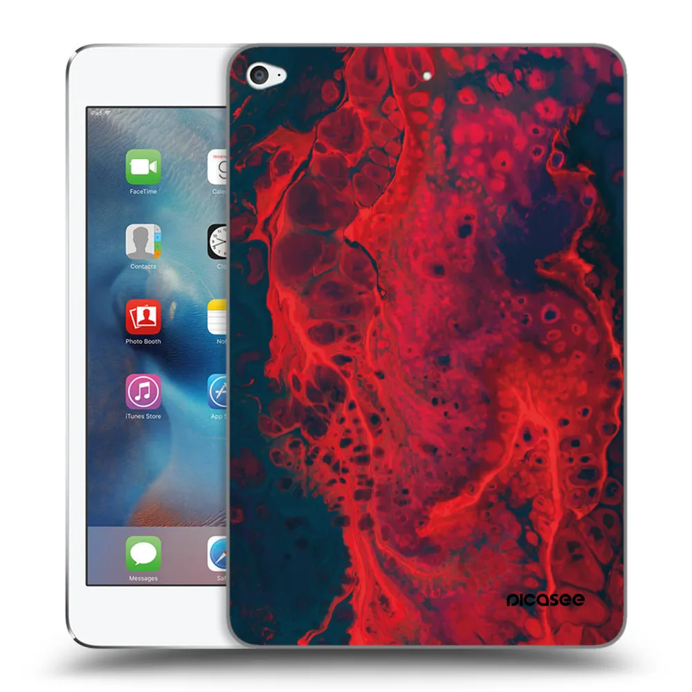 Picasee silikónový prehľadný obal pre Apple iPad mini 4 - Organic red