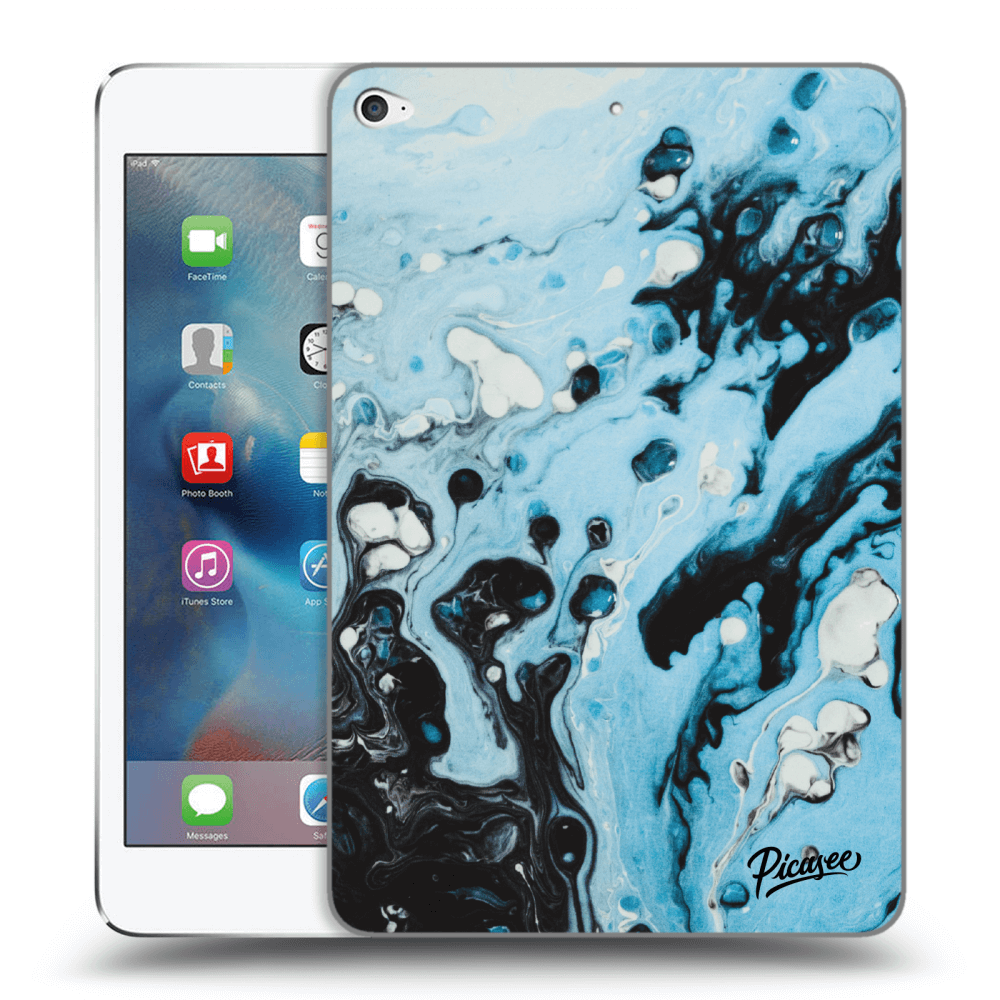 Picasee silikónový čierny obal pre Apple iPad mini 4 - Organic blue