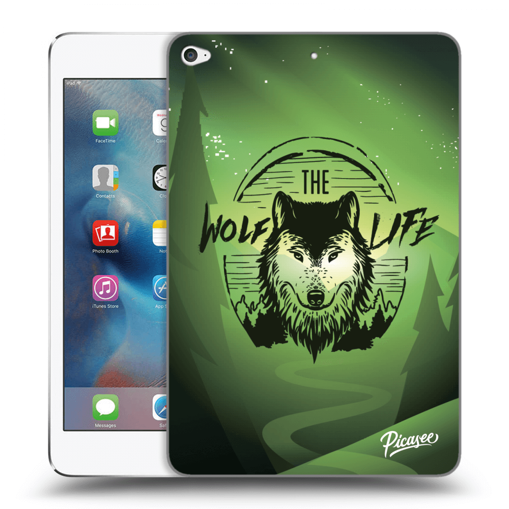 Picasee silikónový čierny obal pre Apple iPad mini 4 - Wolf life