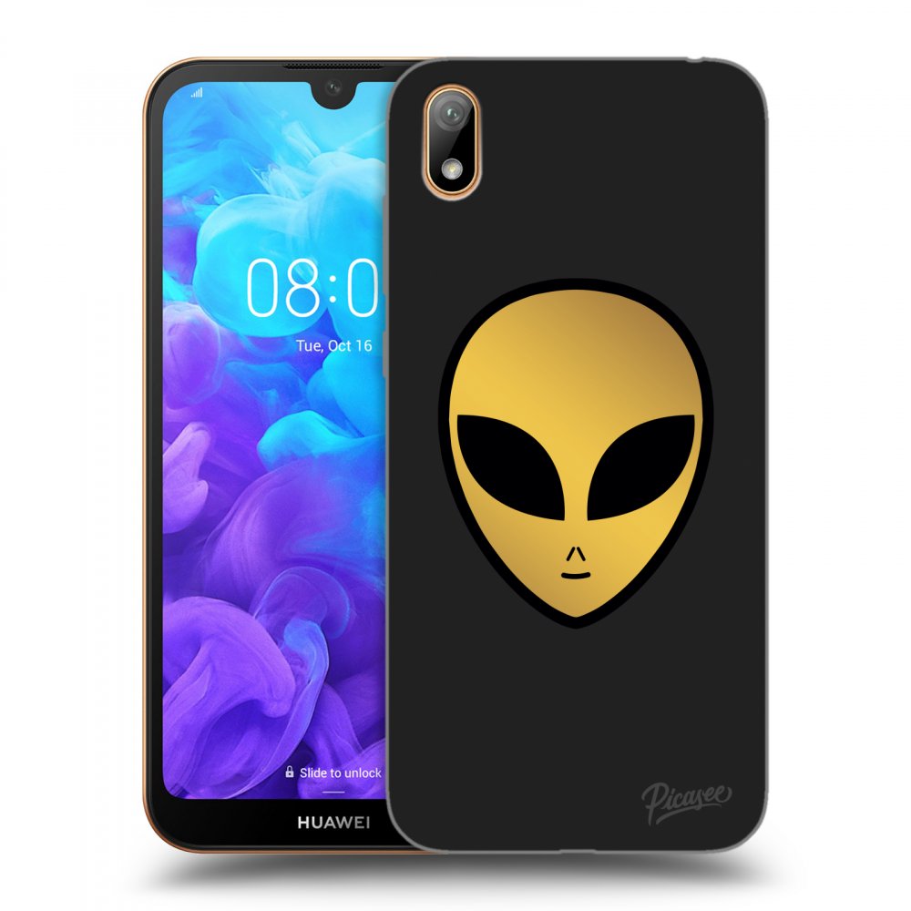 Picasee silikónový čierny obal pre Huawei Y5 2019 - Earth - Alien