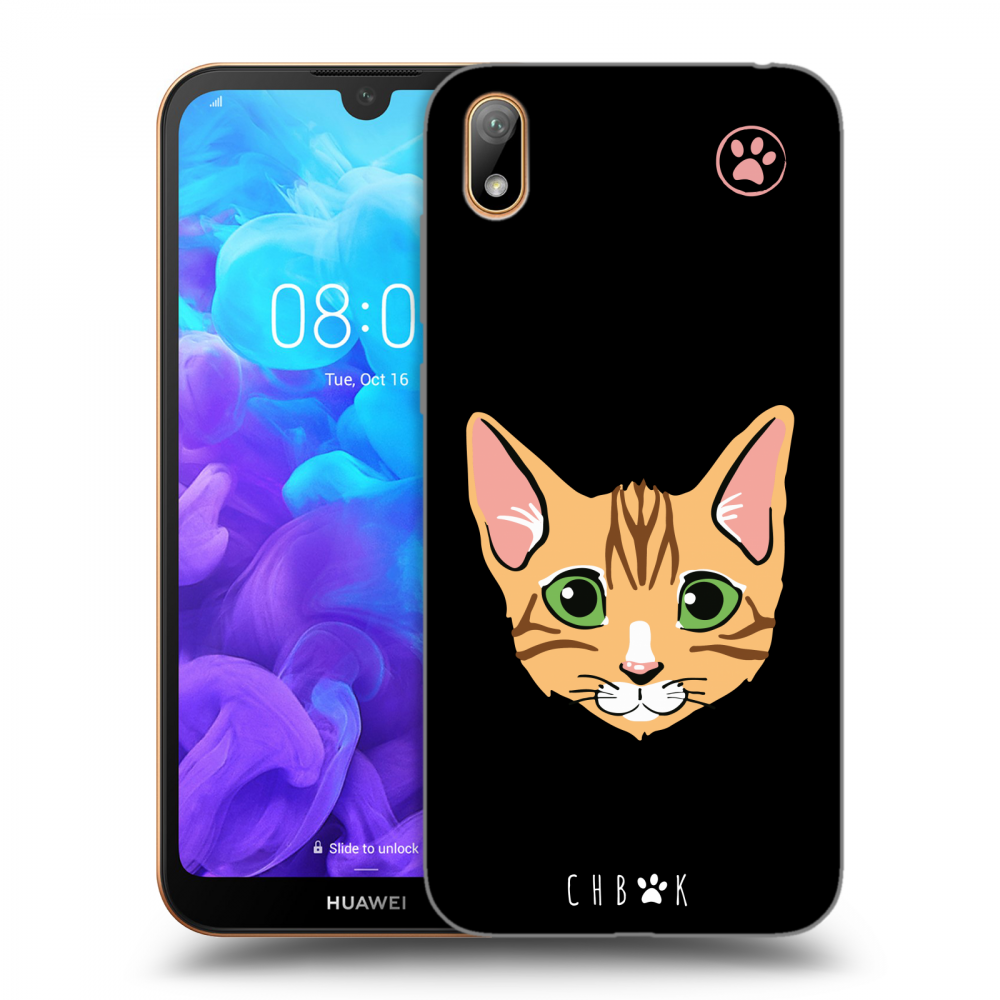 Picasee silikónový čierny obal pre Huawei Y5 2019 - Chybí mi kočky - Černá