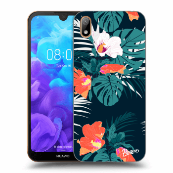 Picasee silikónový čierny obal pre Huawei Y5 2019 - Monstera Color