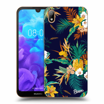 Picasee silikónový čierny obal pre Huawei Y5 2019 - Pineapple Color