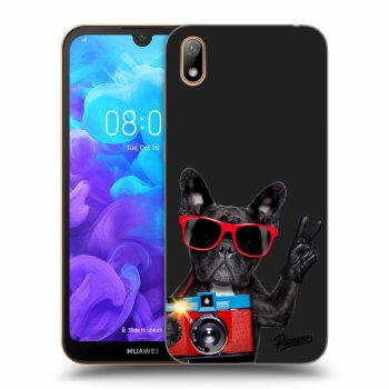 Picasee silikónový čierny obal pre Huawei Y5 2019 - French Bulldog
