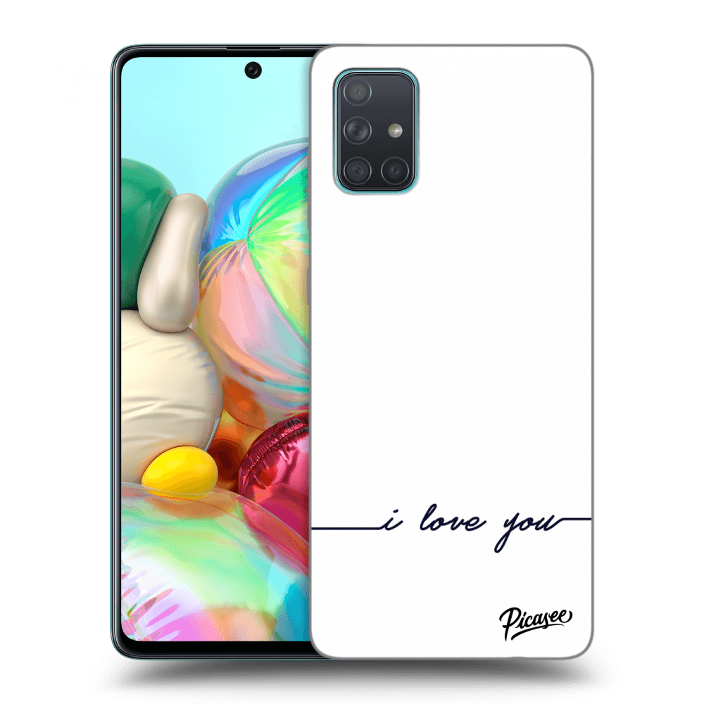Picasee ULTIMATE CASE pro Samsung Galaxy A71 A715F - I love you