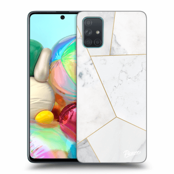 Picasee ULTIMATE CASE pro Samsung Galaxy A71 A715F - White tile
