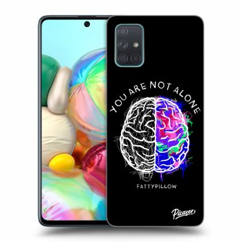 Obal pre Samsung Galaxy A71 A715F - Brain - White