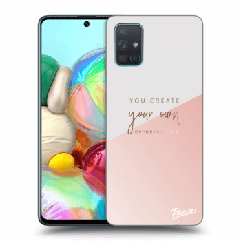 Picasee silikónový čierny obal pre Samsung Galaxy A71 A715F - You create your own opportunities