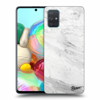 Picasee ULTIMATE CASE pro Samsung Galaxy A71 A715F - White marble