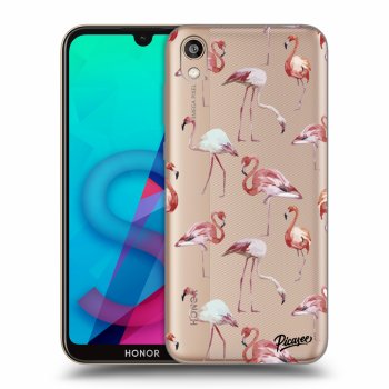 Picasee silikónový prehľadný obal pre Honor 8S - Flamingos