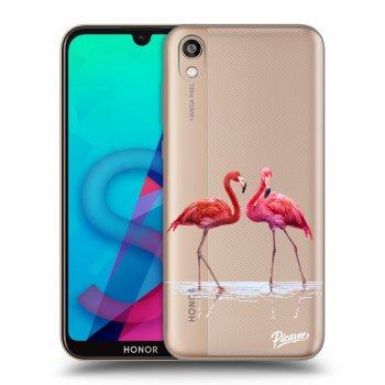 Picasee silikónový prehľadný obal pre Honor 8S - Flamingos couple