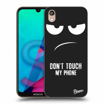 Picasee silikónový čierny obal pre Honor 8S - Don't Touch My Phone