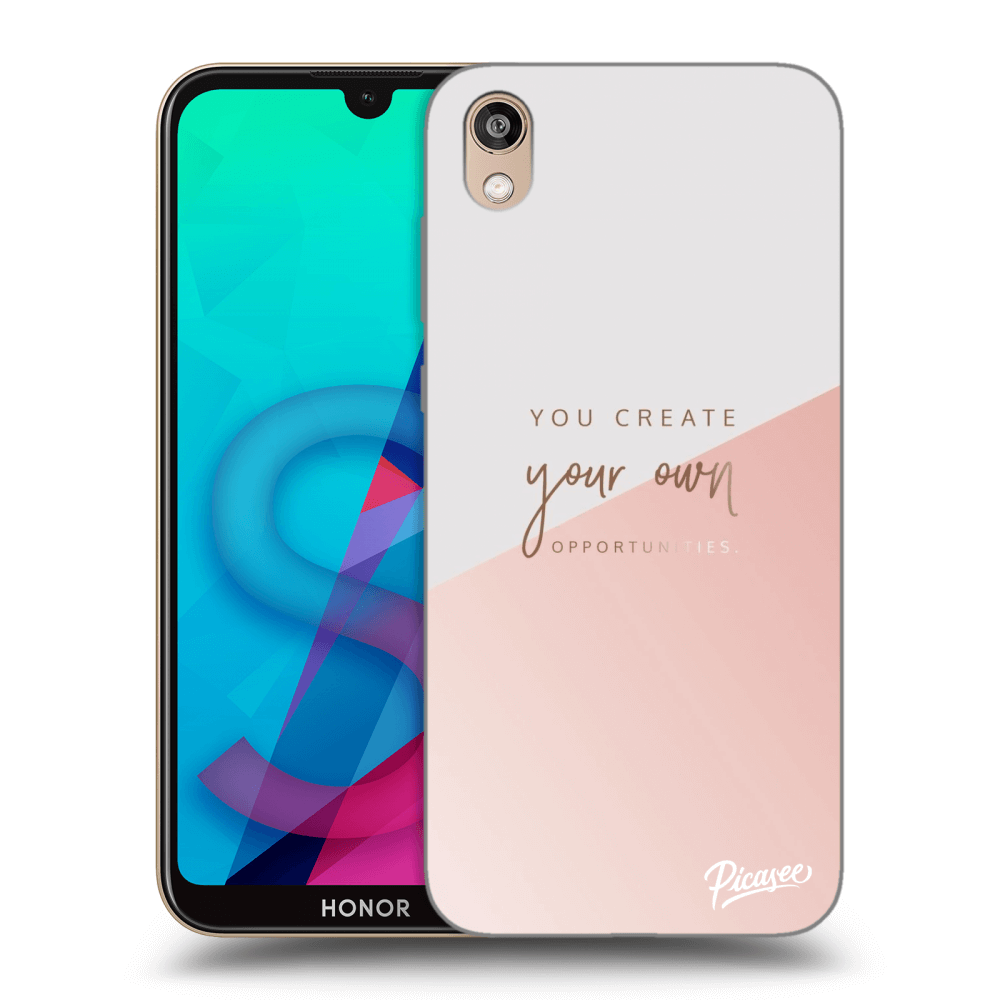 Picasee silikónový čierny obal pre Honor 8S - You create your own opportunities
