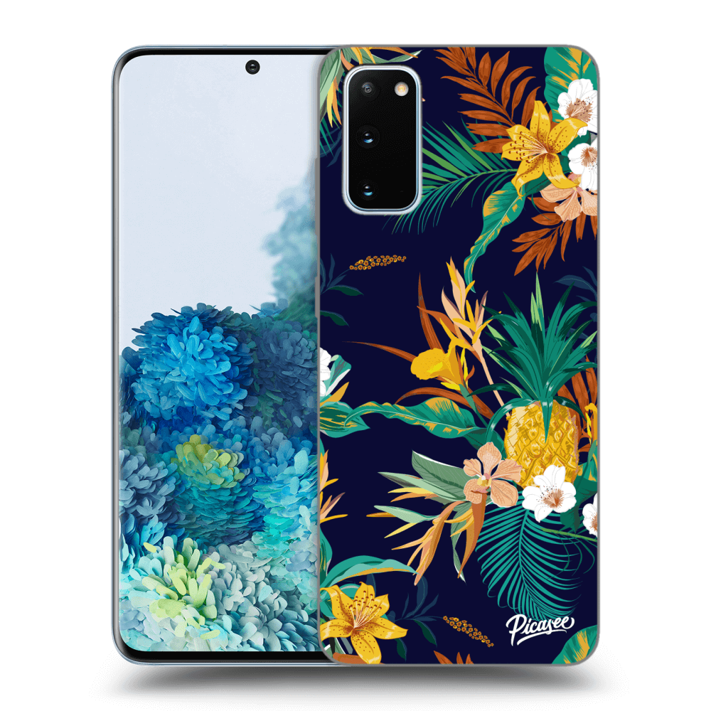 Picasee silikónový prehľadný obal pre Samsung Galaxy S20 G980F - Pineapple Color