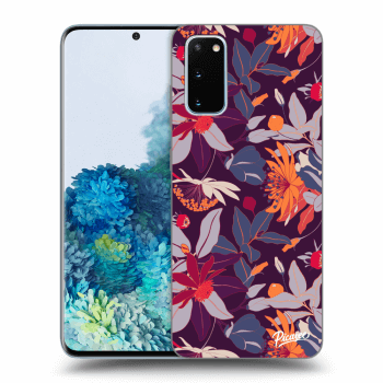 Picasee ULTIMATE CASE pro Samsung Galaxy S20 G980F - Purple Leaf
