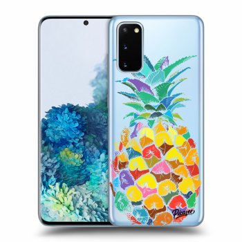 Picasee silikónový prehľadný obal pre Samsung Galaxy S20 G980F - Pineapple