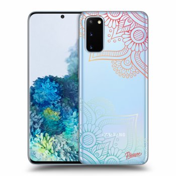 Picasee silikónový prehľadný obal pre Samsung Galaxy S20 G980F - Flowers pattern