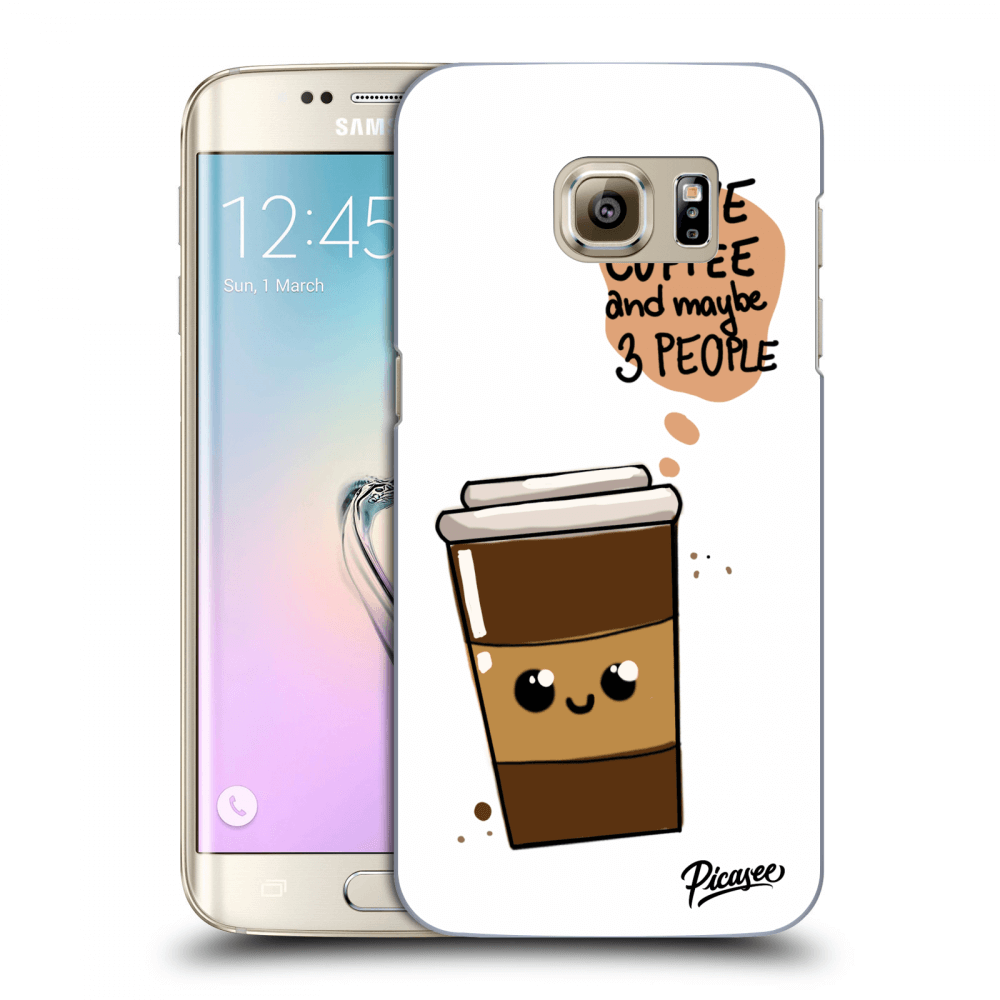 Picasee silikónový prehľadný obal pre Samsung Galaxy S7 Edge G935F - Cute coffee