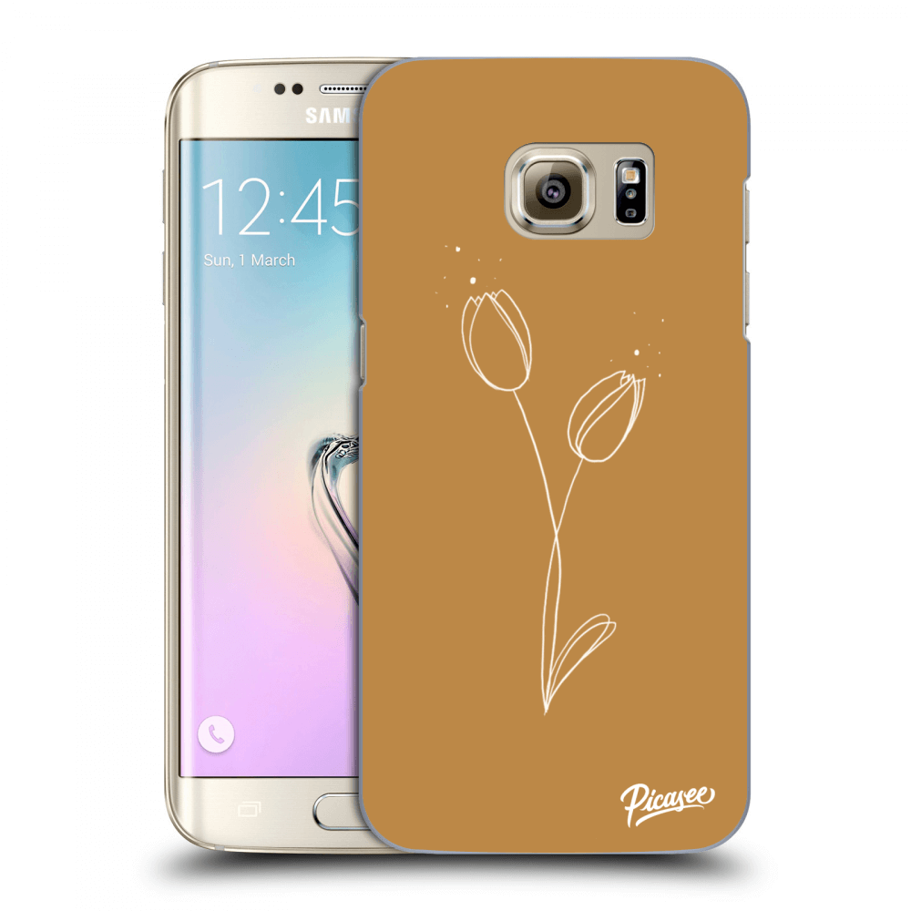 Picasee silikónový prehľadný obal pre Samsung Galaxy S7 Edge G935F - Tulips