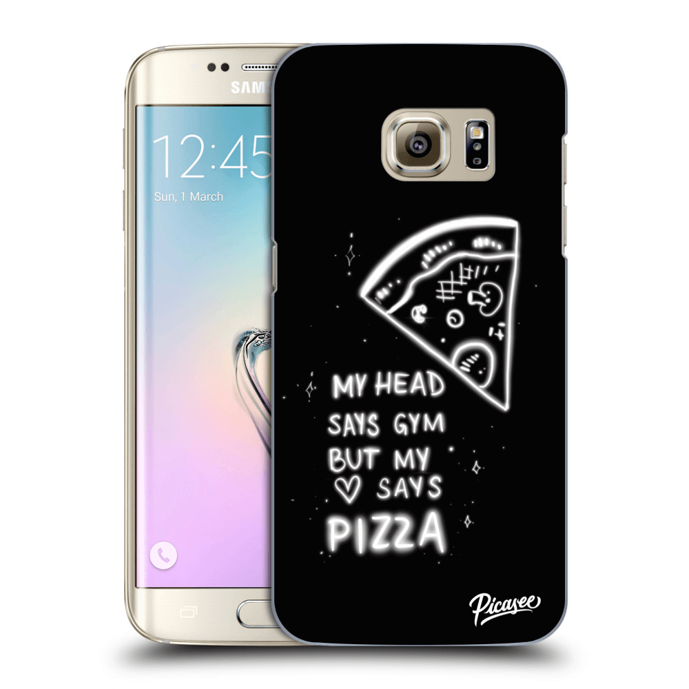 Picasee silikónový prehľadný obal pre Samsung Galaxy S7 Edge G935F - Pizza