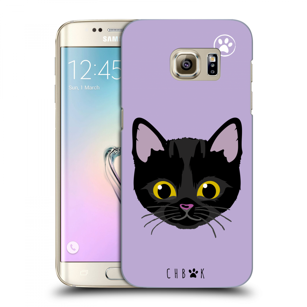 Picasee silikónový prehľadný obal pre Samsung Galaxy S7 Edge G935F - Chybí mi kočky - Fialová